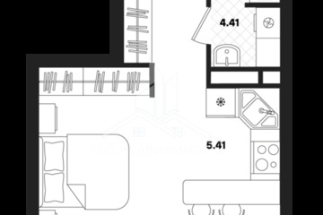 Студия, 35,67 м², 17/22 эт.