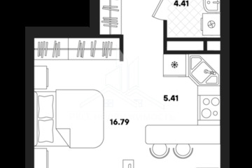 Студия, 37,03 м², 19/22 эт.