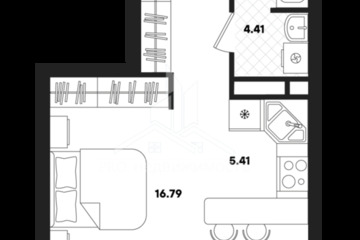 Студия, 35,54 м², 22/22 эт.
