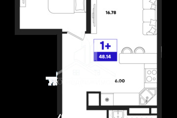 1-к квартира, 48,14 м², 19/22 эт.