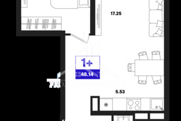 1-к квартира, 48,14 м², 14/22 эт.