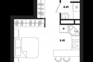 Студия, 35,54 м², 17/22 эт.
