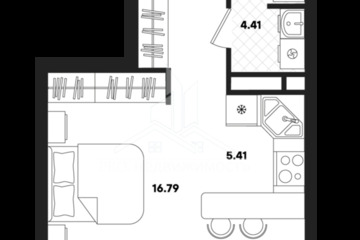 Студия, 35,54 м², 18/22 эт.